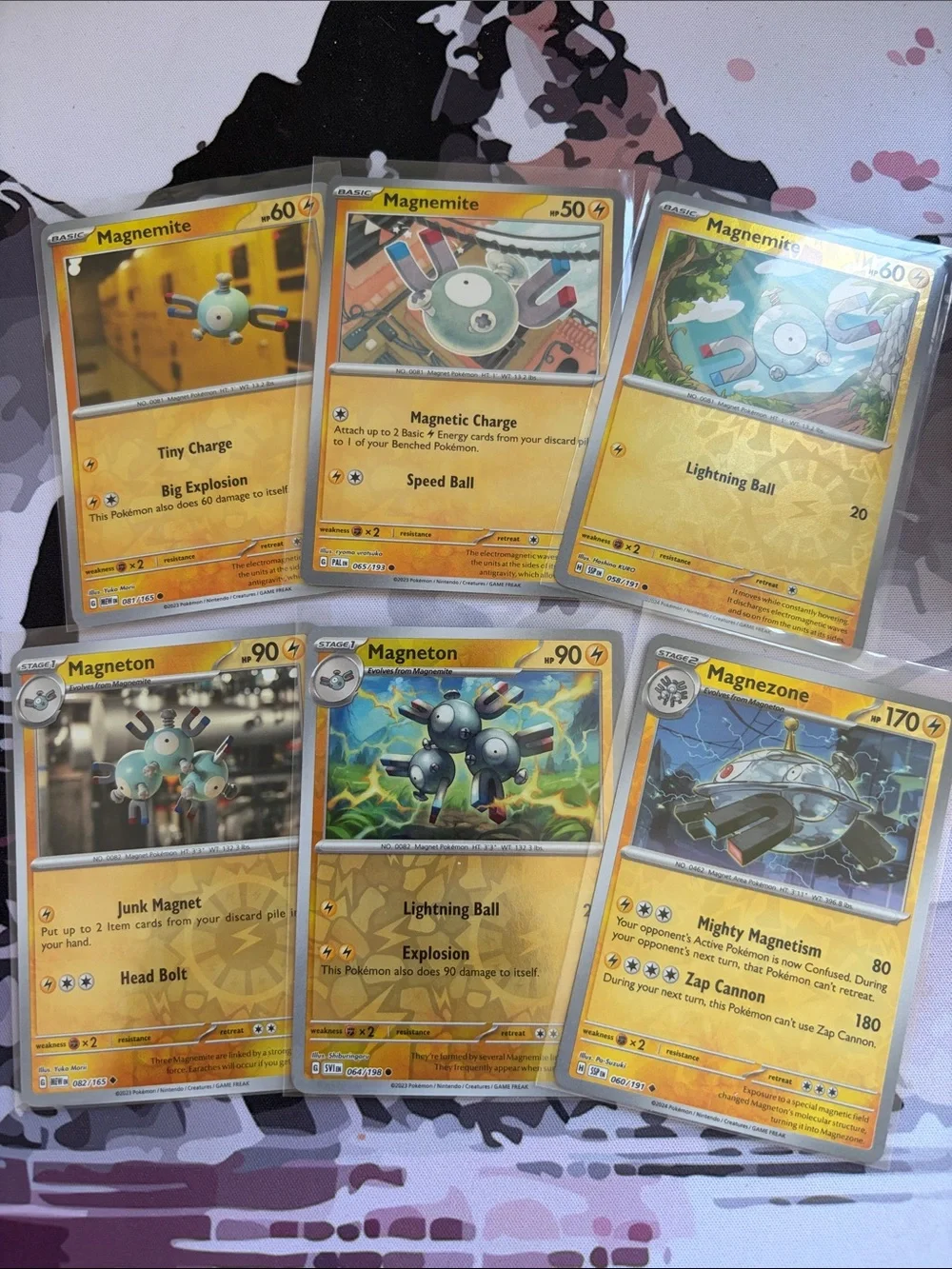 Magnemite Magneton Magnezone Evolution Pokémon Card Lot | 6 Cards ✨5/$25✨